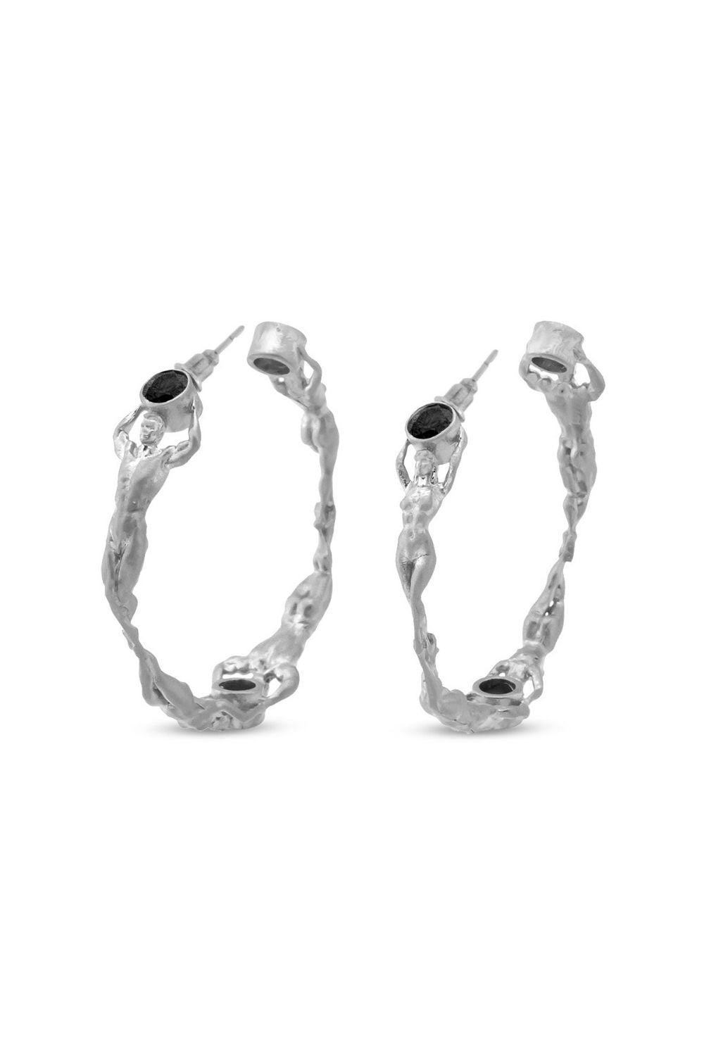 36ct zircon detail on the Soulmate Hoop Earrings