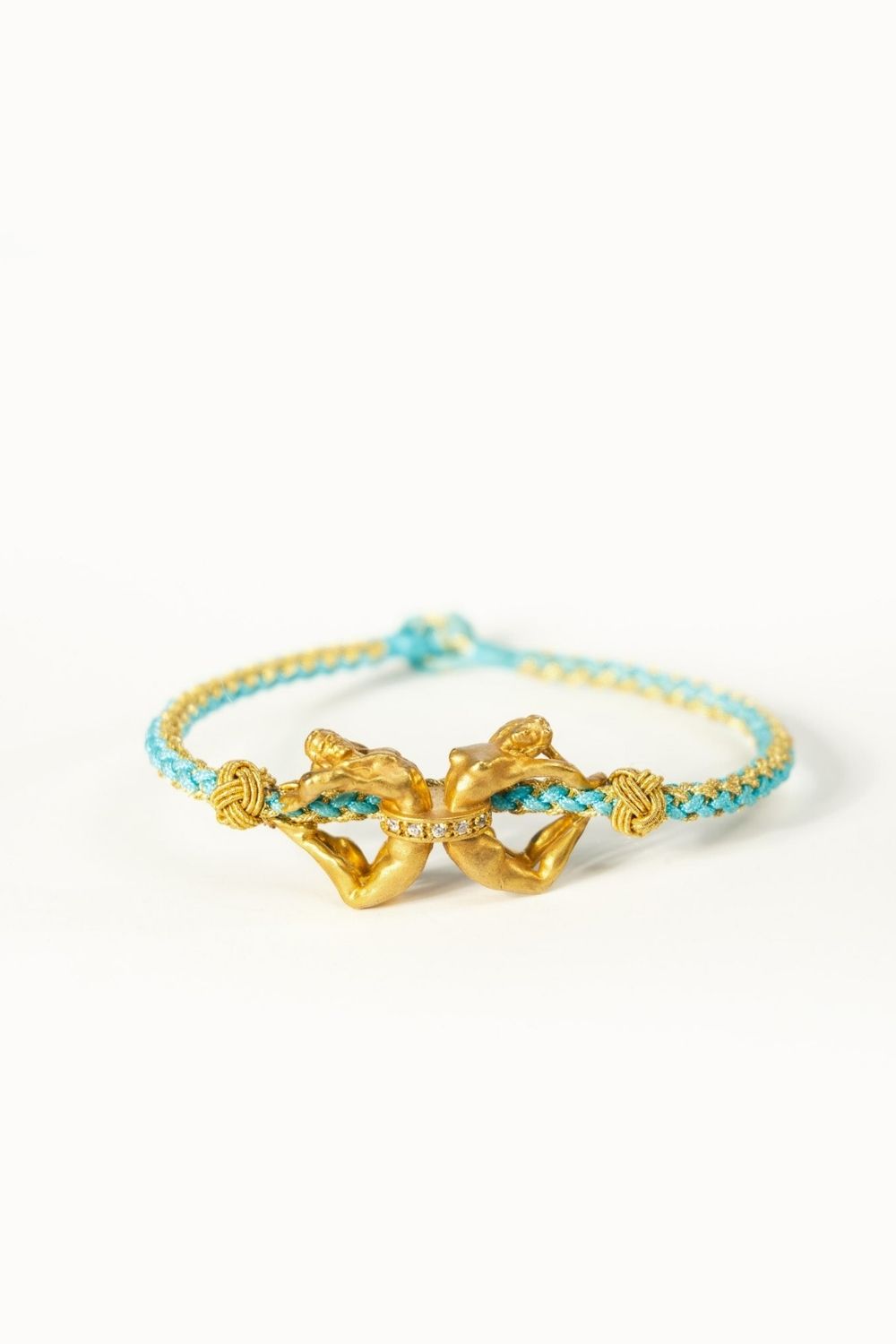 0.20ct zircon circle detail on Unity Turquoise Bracelet