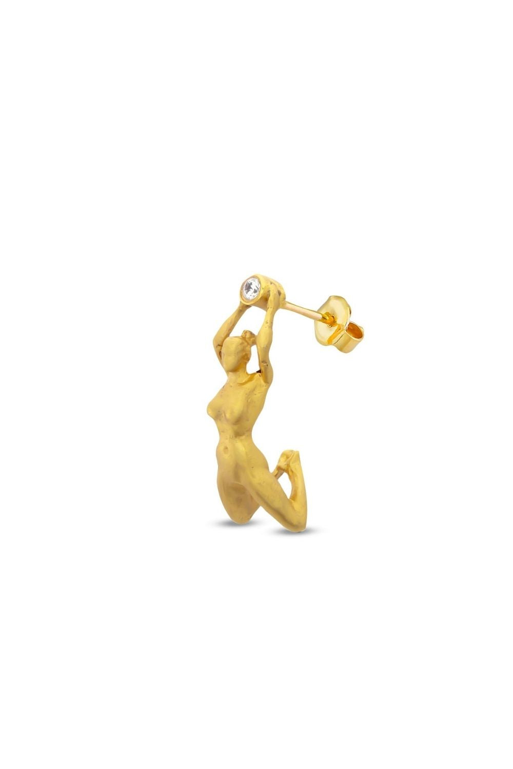 Piayuli Zazel Earrings handcrafted in 22K gold plated brass